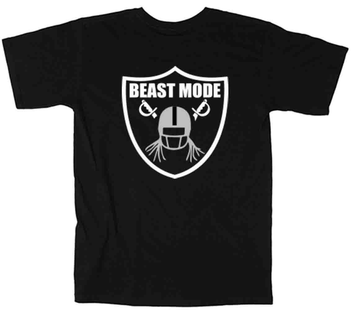 Marshawn Lynch Oakland Raiders “BEAST MODE” jersey T-shirt Shirt or Long Sleeve