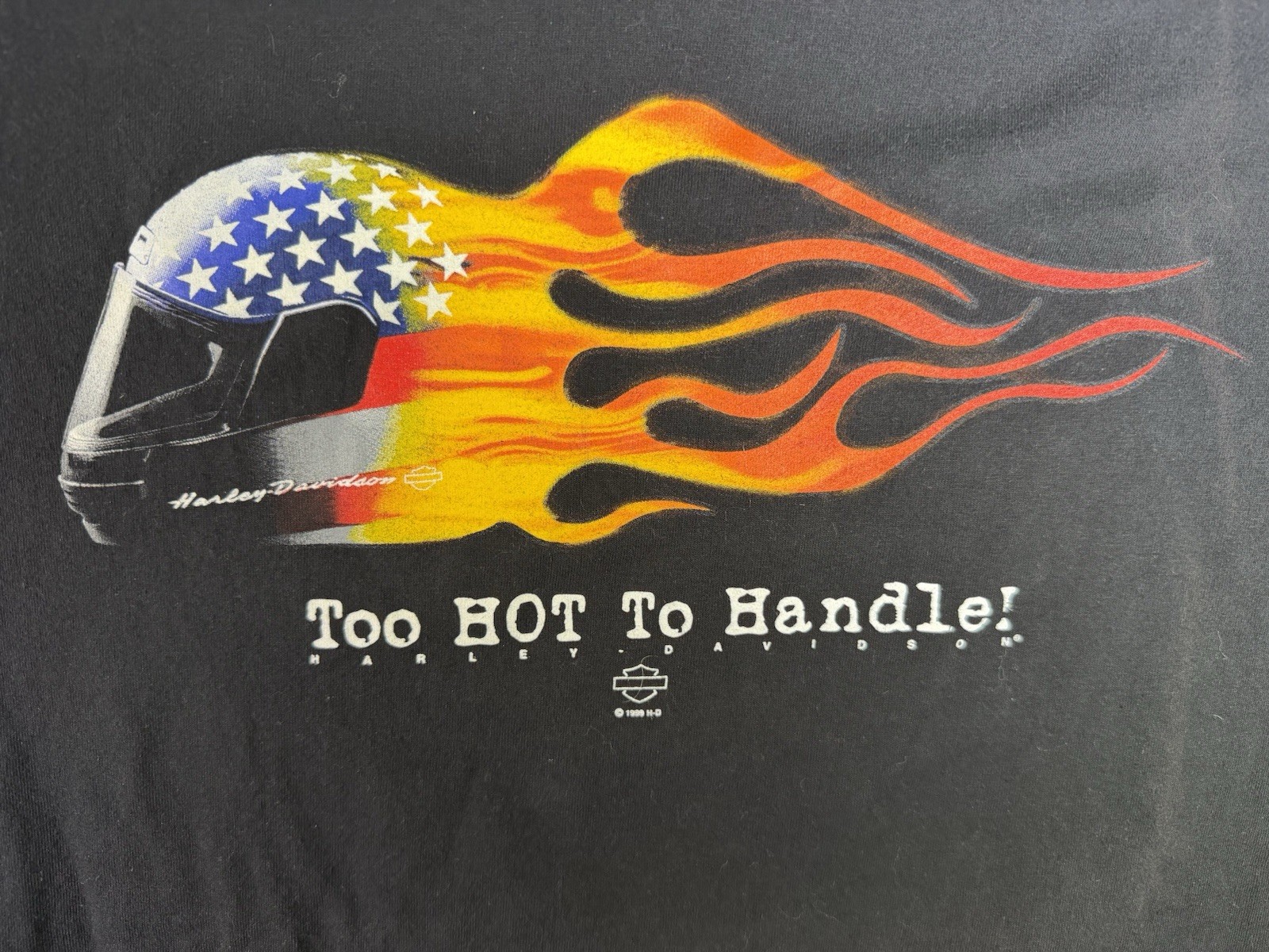 Harley Davidson Saudi Arabia XXL T-Shirt Too Hot To Handle Double Sided Graphic gallery