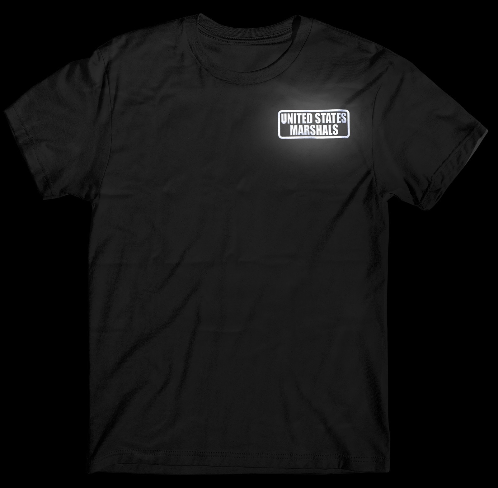 US Marshals t-shirt with REFLECTIVE logo design, 100% cotton. gallery
