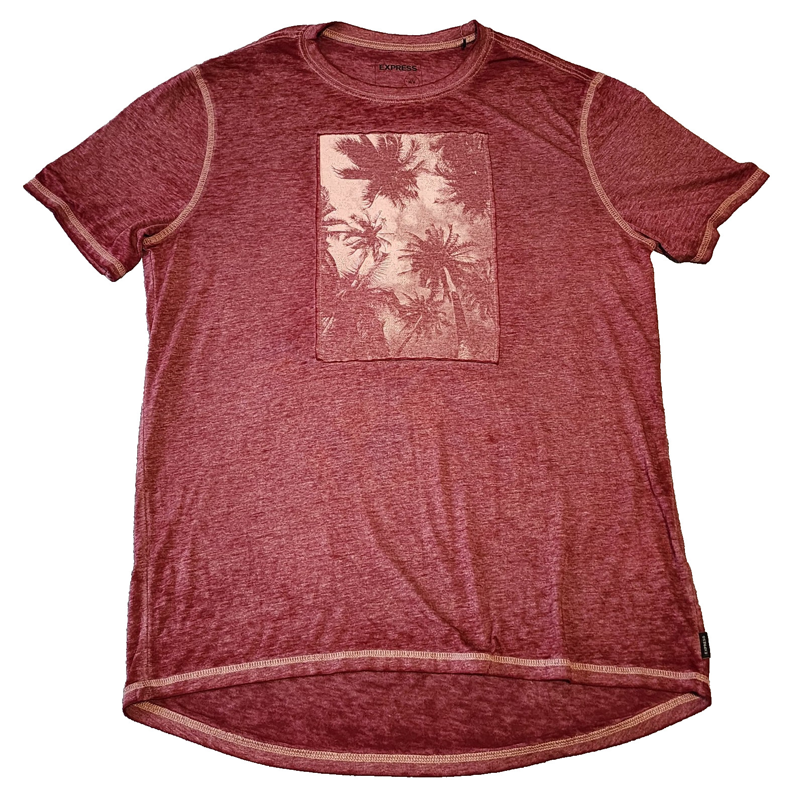 Red Men's Express Palm tree T-shirt gallery
