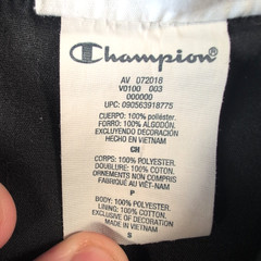 VTG Champion Lined Windbreaker Jacket Boys Youth Small Black Daily Active Wear