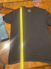 DAVID ARCHY Men’s Undershirt T-Shirts Stretch Crew Black bamboo large 3 Pack