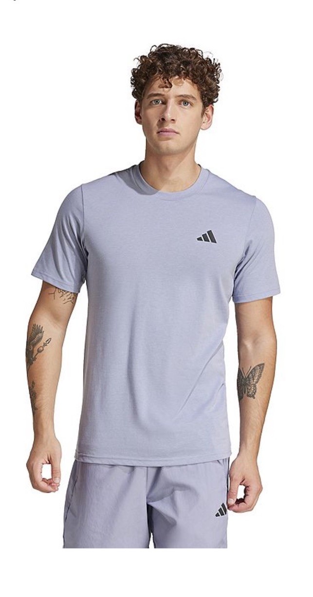 Adidas Mens Train Essentials Feelready Training Tee size 4XL Color Silver Violet gallery