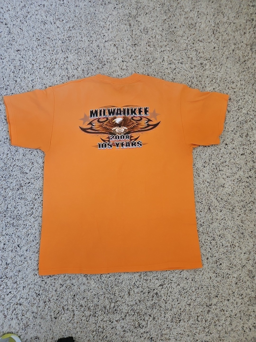 2008 Milwaukee Sturgis 105 Years Graphic T-Shirt Size Large Tennessee River Tag