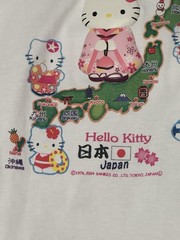 SANRIO HELLO KITTY VINTAGE WHITE TEE TOKOYO JAPAN 2004 NEW PAT.3038514&P