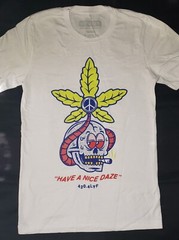 Cool Marijuana Small T Shirt Skull 420 Have A Nice Daze