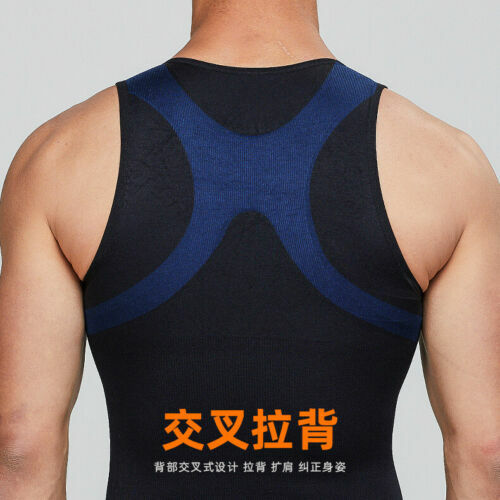 Men Body Slimming Tummy Shaper Underwear shapewear Waist Girdle Top Shirt Vest gallery