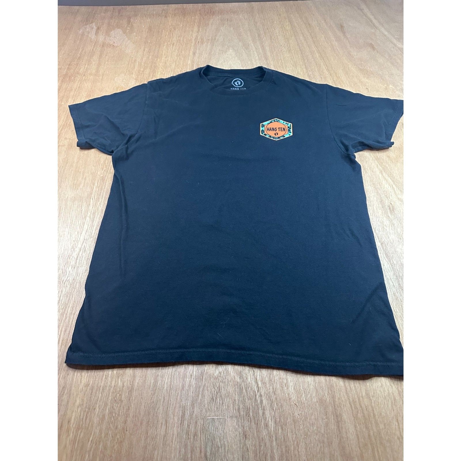 Hang Ten Black Logo T Shirt Mens XL Surf Skate Casual Graphic Tee gallery