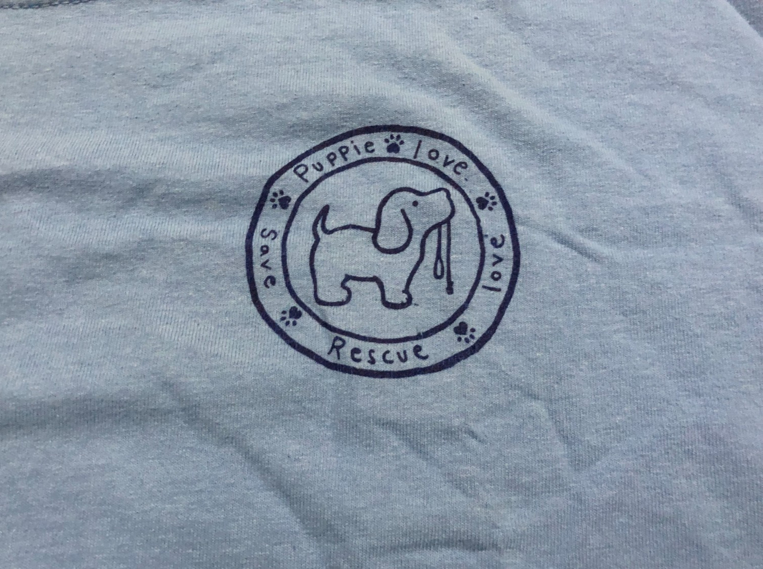 PUPPY LOVE L/S T SHIRT MENS XL BLUE SAVE LOVE RESCUE DOG SOUTH CAROLINA FLAG gallery