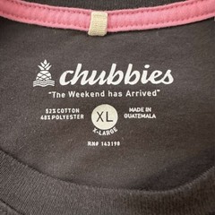 Chubbies Men’s The Weekend Has Arrived Pocket Long Sleeve T-Shirt Black XL