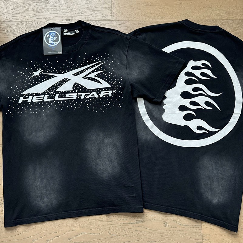 NEW Hell Studios star Classic Logo printing Starry Sky Hot Diamond Mens T-shirt gallery