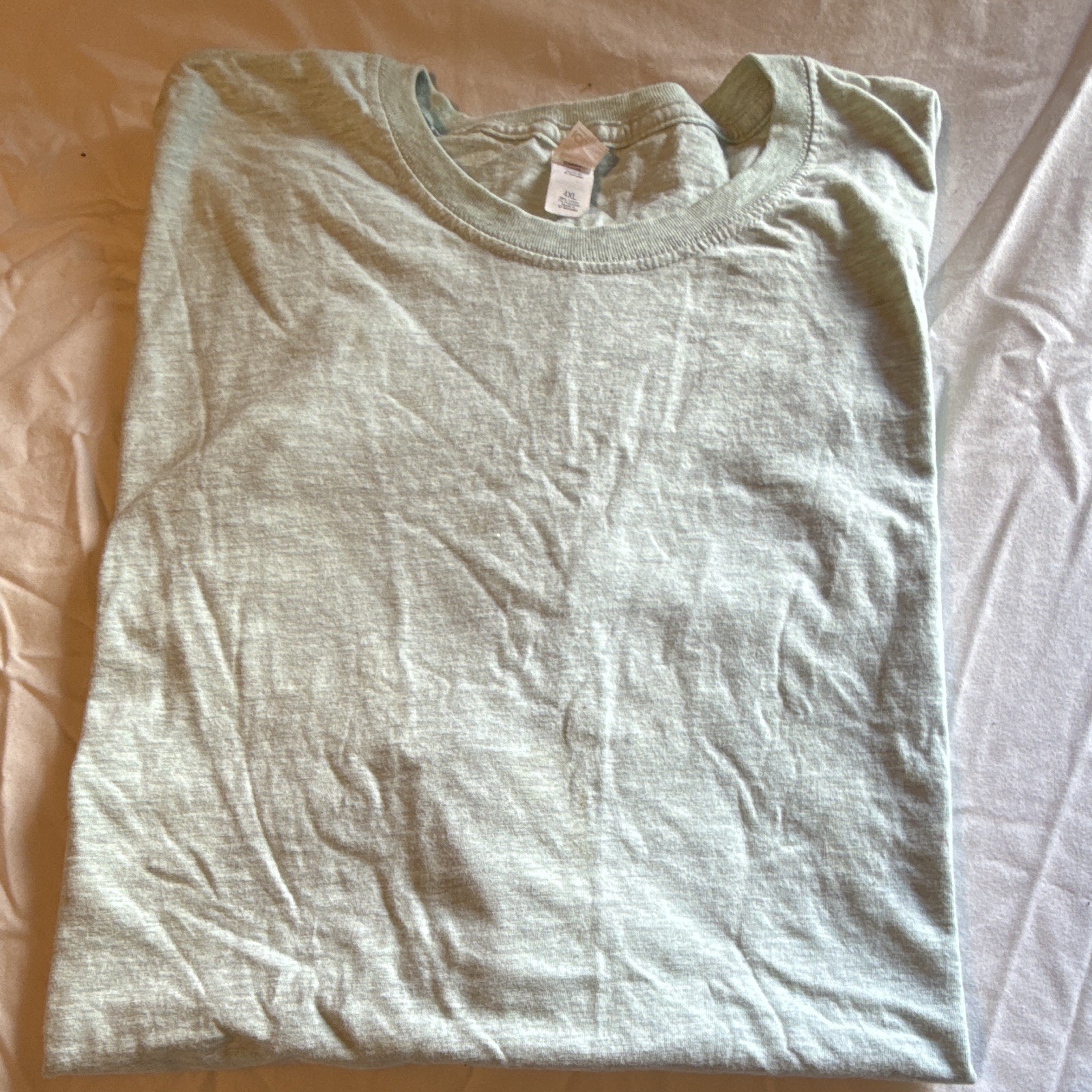 Mossimo Mens 4XL Big & Tall Gray Cotton Crew Neck Knit T-Shirt Logo gallery