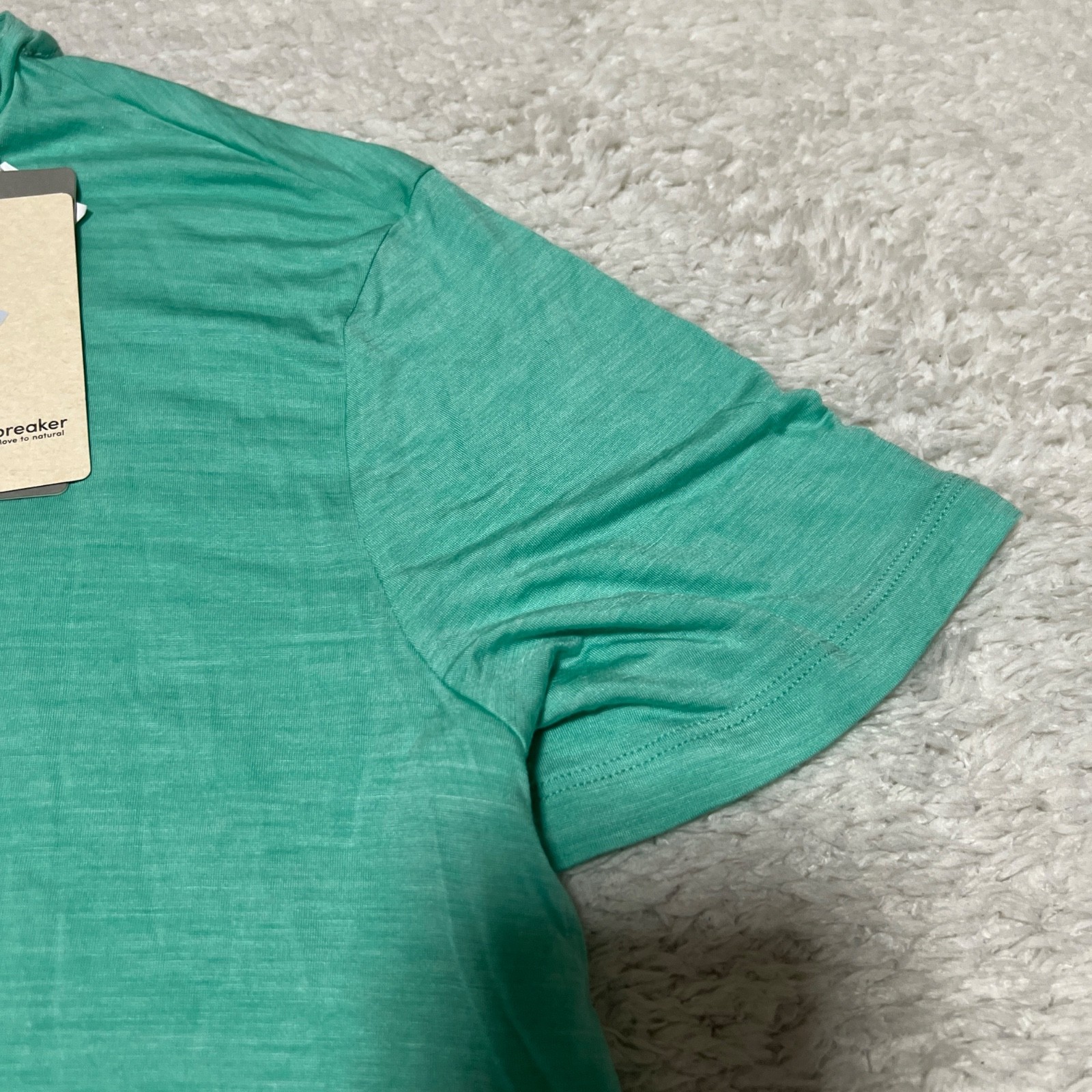 Icebreaker Shirt Men Large Green 125 Cool Lite Sphere Short Sleeve Tee Running gallery