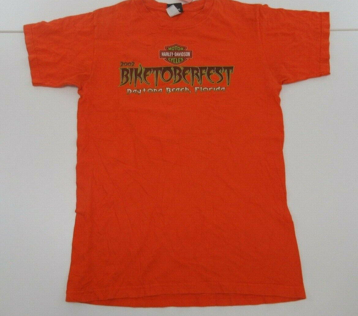 Harley Davidson Men's 2002 BIKETOBERFEST T-Shirt Size M #B120 gallery