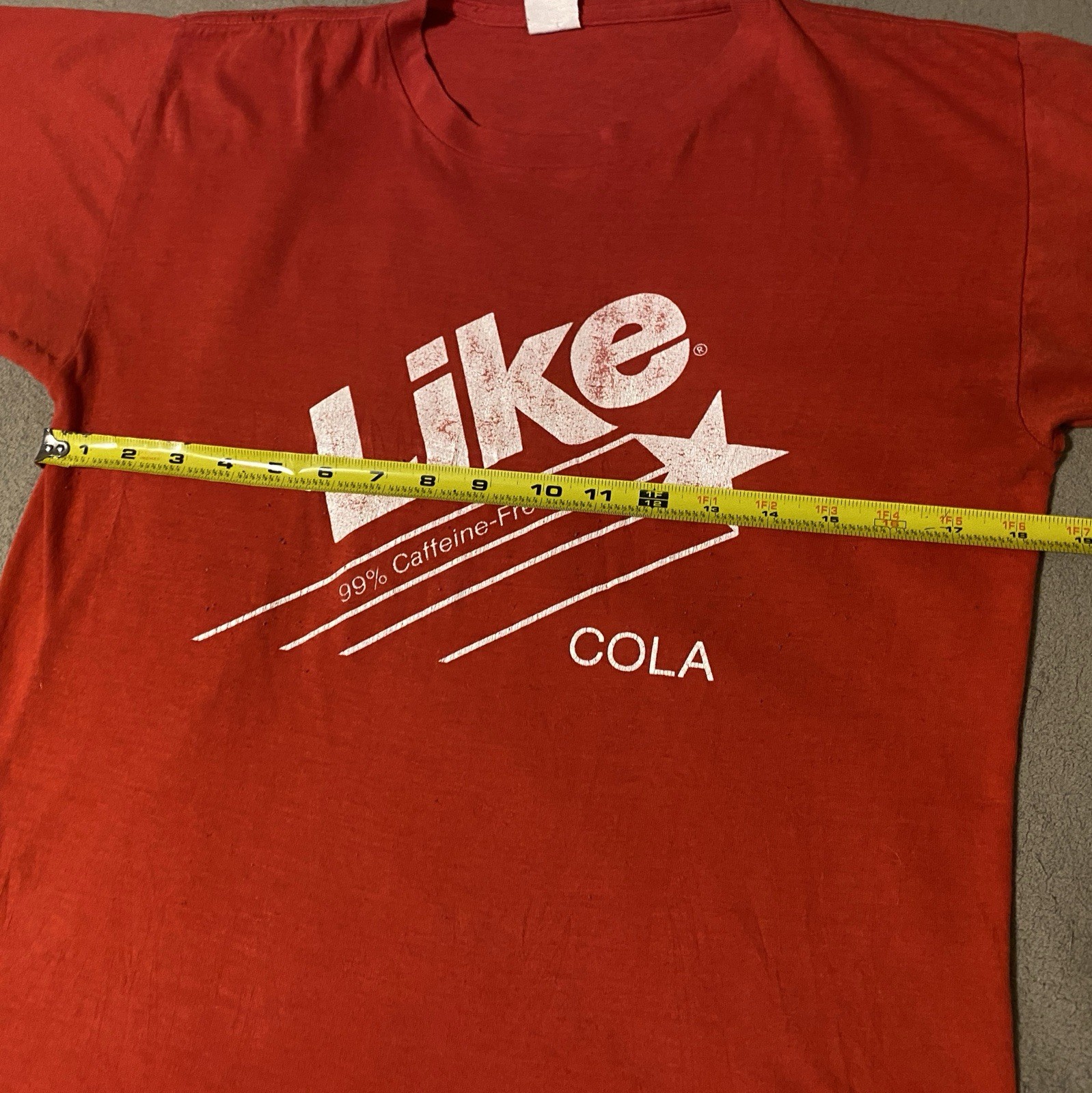 Vintage 80s Like Cola Fit Small Red Single Stitch T Shirt gallery