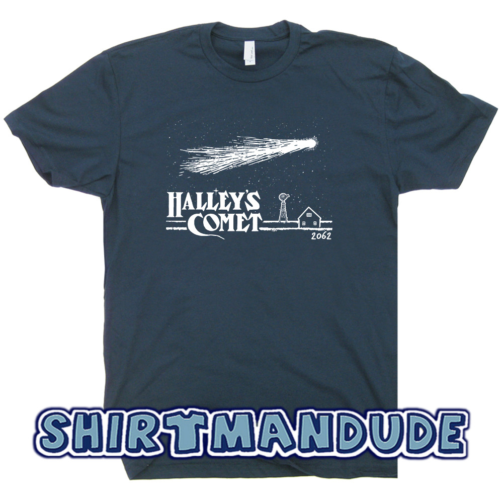 Halley's Comet T Shirt Space Geek Vintage Graphic Science Astronomy Astrology T gallery