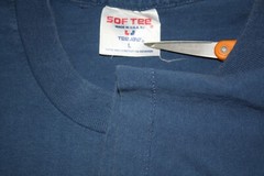 Vtg SofTee TeeJays Single Stitch Blue T-Shirt Sz L Sailing Kauai Hawaii USA Made