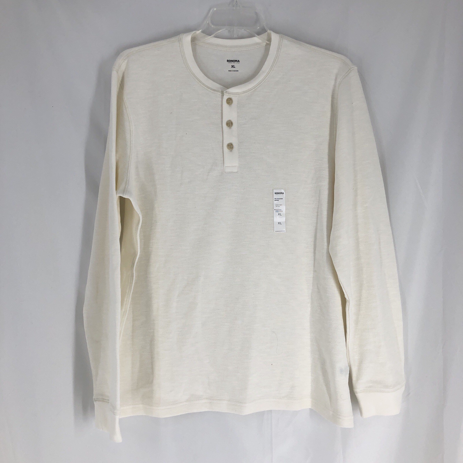 Sonoma Goods For Life Men’s The Essential Henley 1/4 Button Size XL