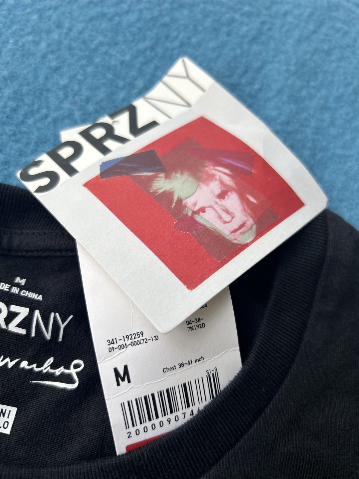 SPRZ NY Andy Warhol Mens Medium T Shirt Dollar Pop Art Is For Everyone Black NWT gallery
