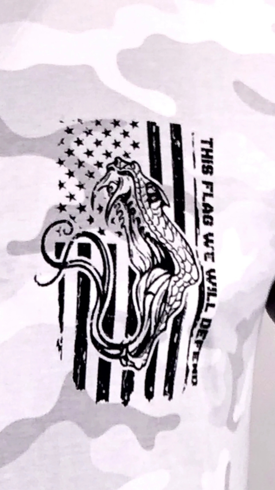 HOWITZER Men's T-Shirt DEFEND FLAG Military Grunt White S M L XL 2XL 3XL 4XL gallery