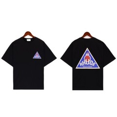 43STYLE RHUDE Men High Quality Leisure Cotton Short Sleeve Polo T-Shirt S-2XL