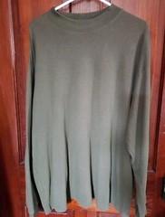 Olive Green Ivy Crew Long Sleeve Shirt Mens XXL Cotton Top