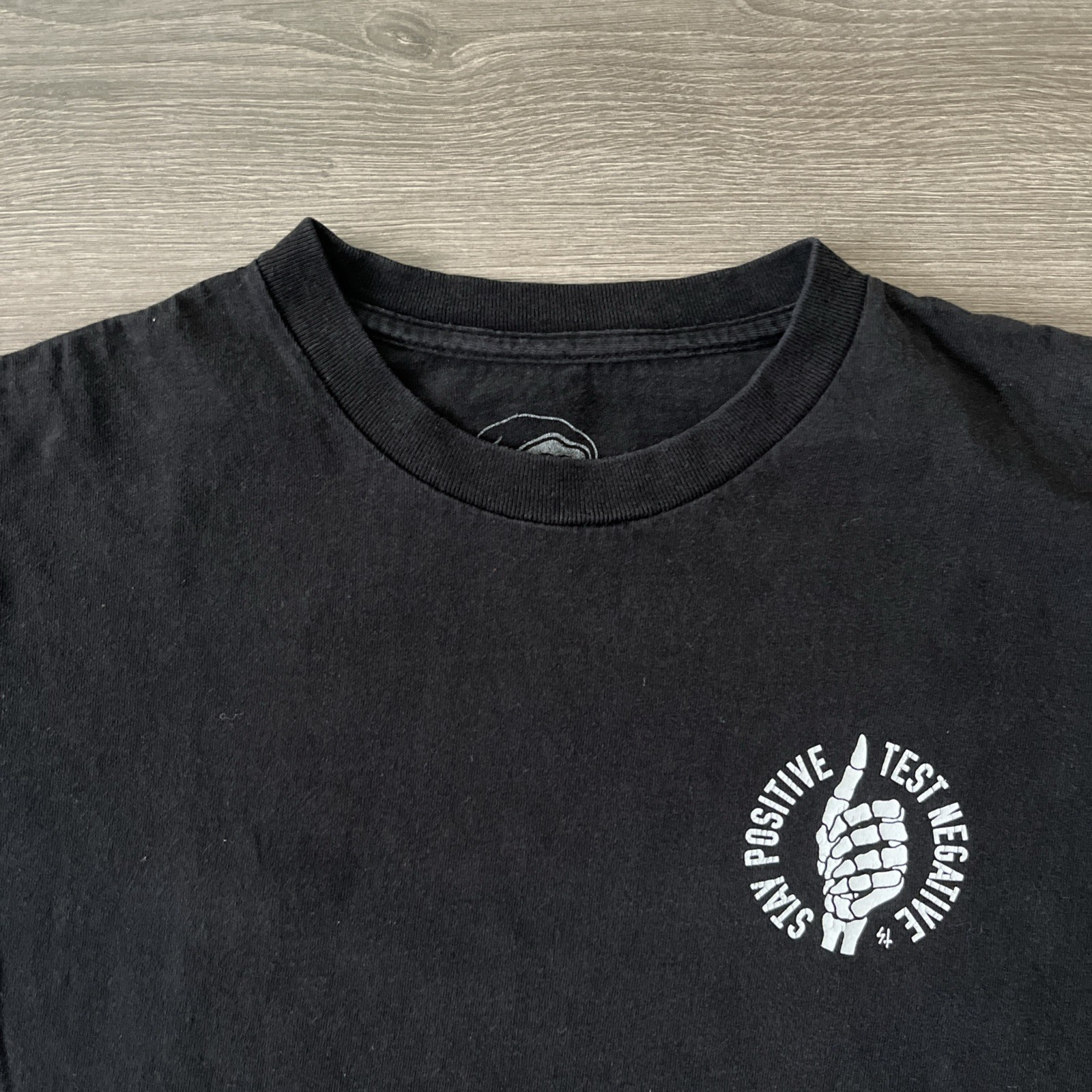 Lurking Class Mens M T Shirt Black Stay Positive Test Negative gallery