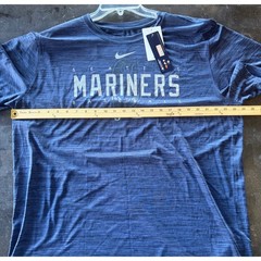 Nike Seattle Mariners MLB Authentic Collection Dri-FIT T-Shirt Mens XXL Blue New