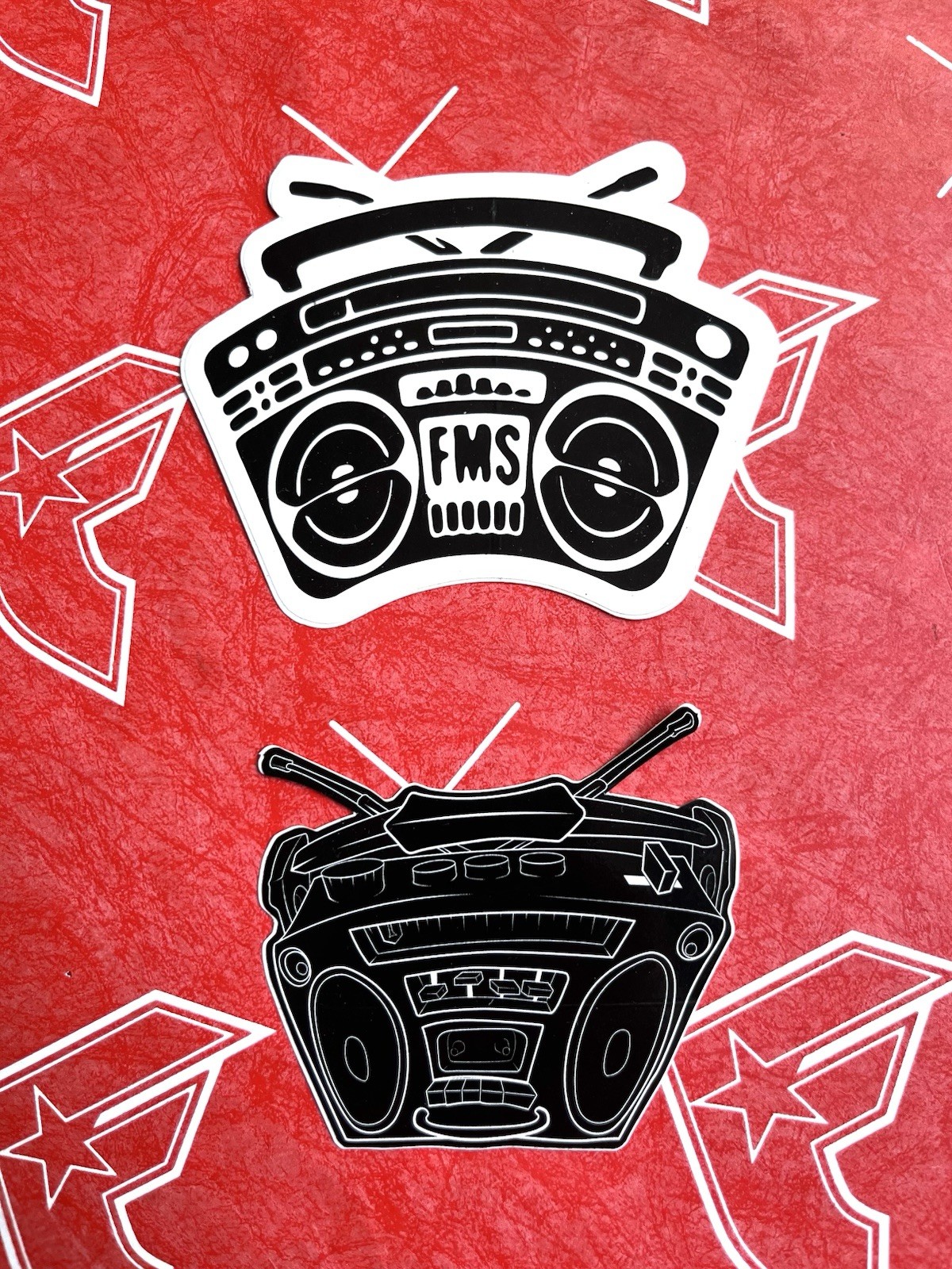 Famous Stars And Straps Boombox Sticker And Lanyard Set Blink 182 Travis Barker gallery