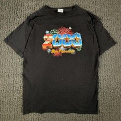 HRLA 2000 San Francisco Graphic Summer Black T Shirt L