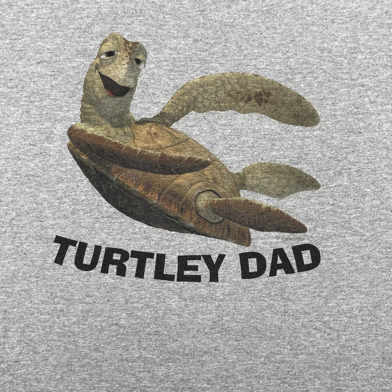 Gildan T-Shirt Men's 3XL Gray Turtley Dad Core Y2K Academia Skate Camping Hiking gallery