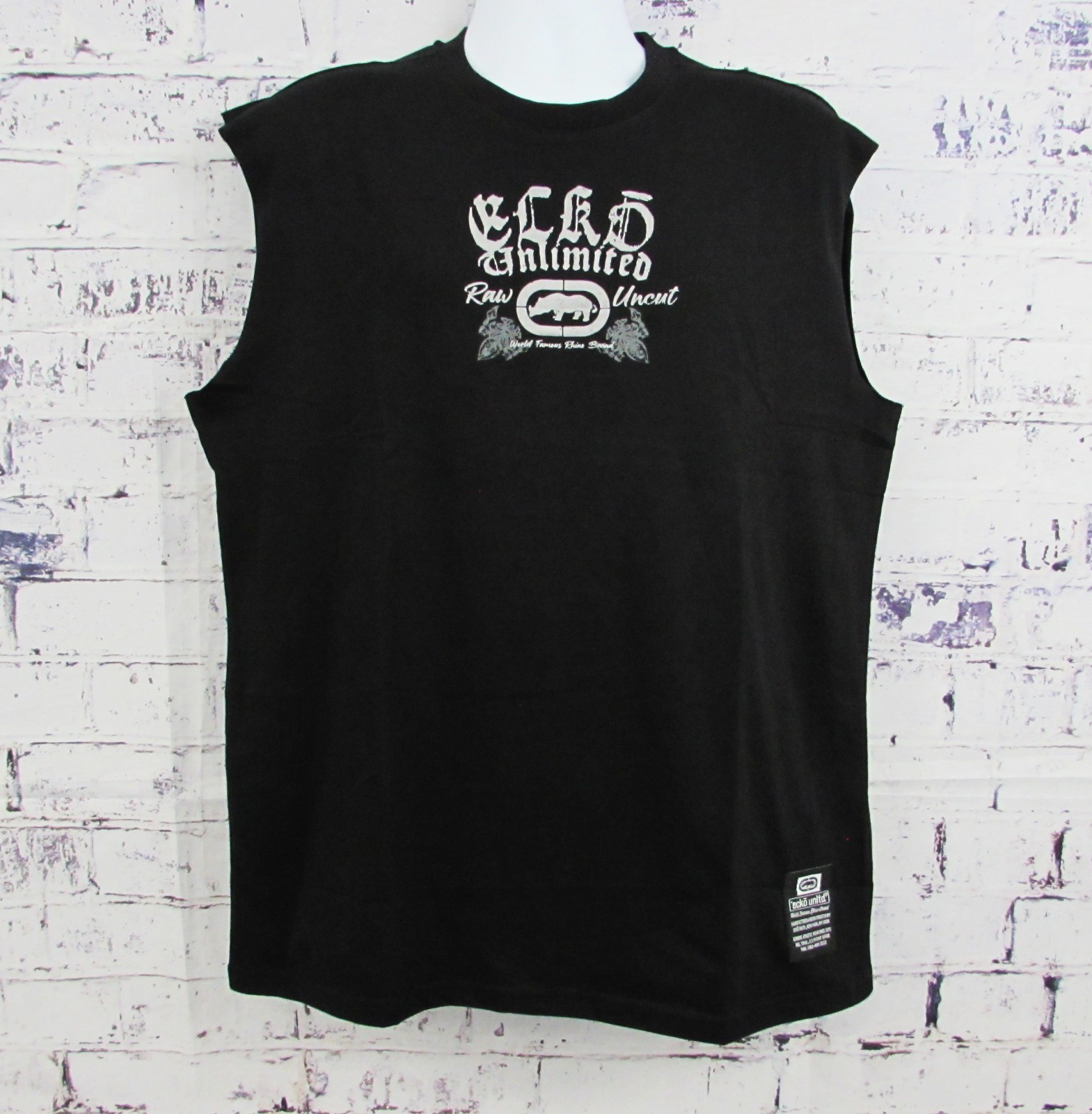 Ecko Unltd Shirt Adult Medium Black Tank Top Graphic Outdoor Sports Men's NWT. gallery