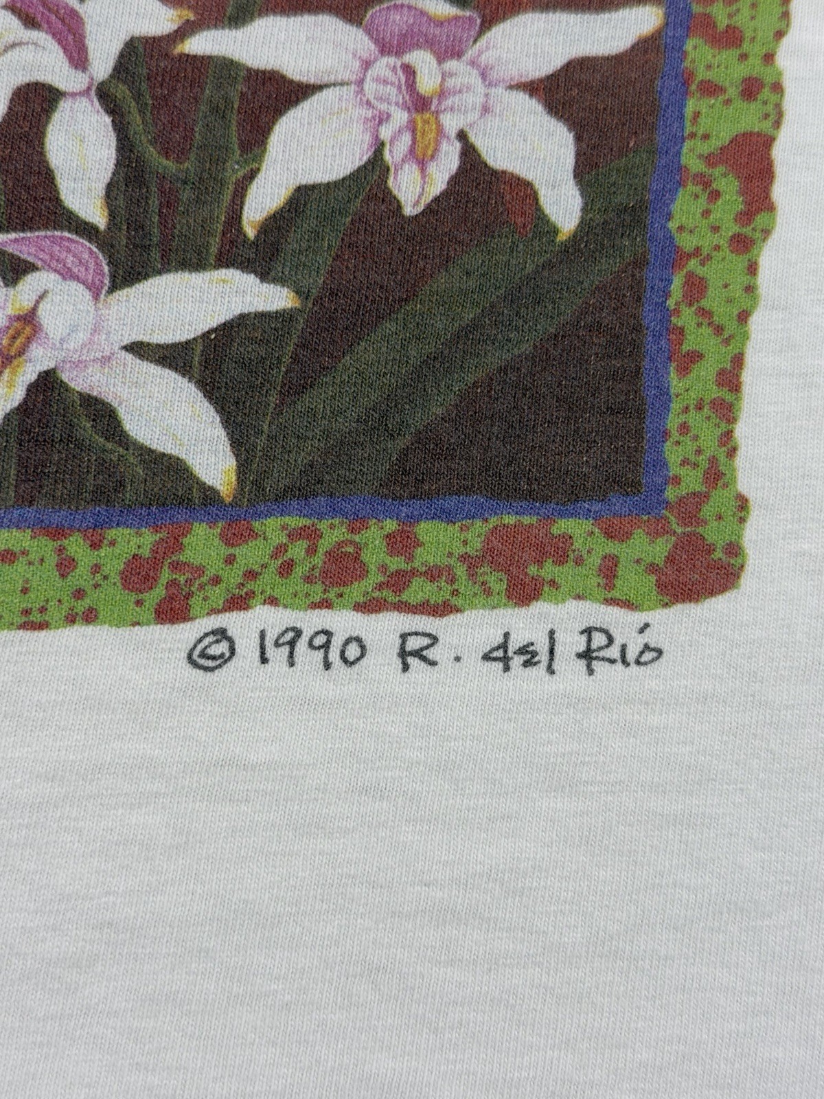 Vintage 90s R. Del Rio Parrot Nature T Shirt Men’s XL White Single Stitch USA gallery
