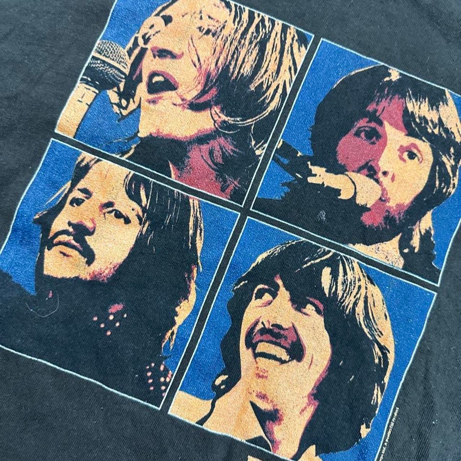 Brown Delta Pro Weight Brown Beatles Band Members Graphic T-Shirt - L gallery