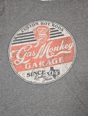 Gas Monkey Garage Custom Hot Rods Men’s Shirt Size M Gray T Shirt