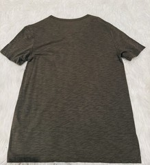 Express Men’s Henley Olive Green Short Sleeve Solid T-Shirt Size S