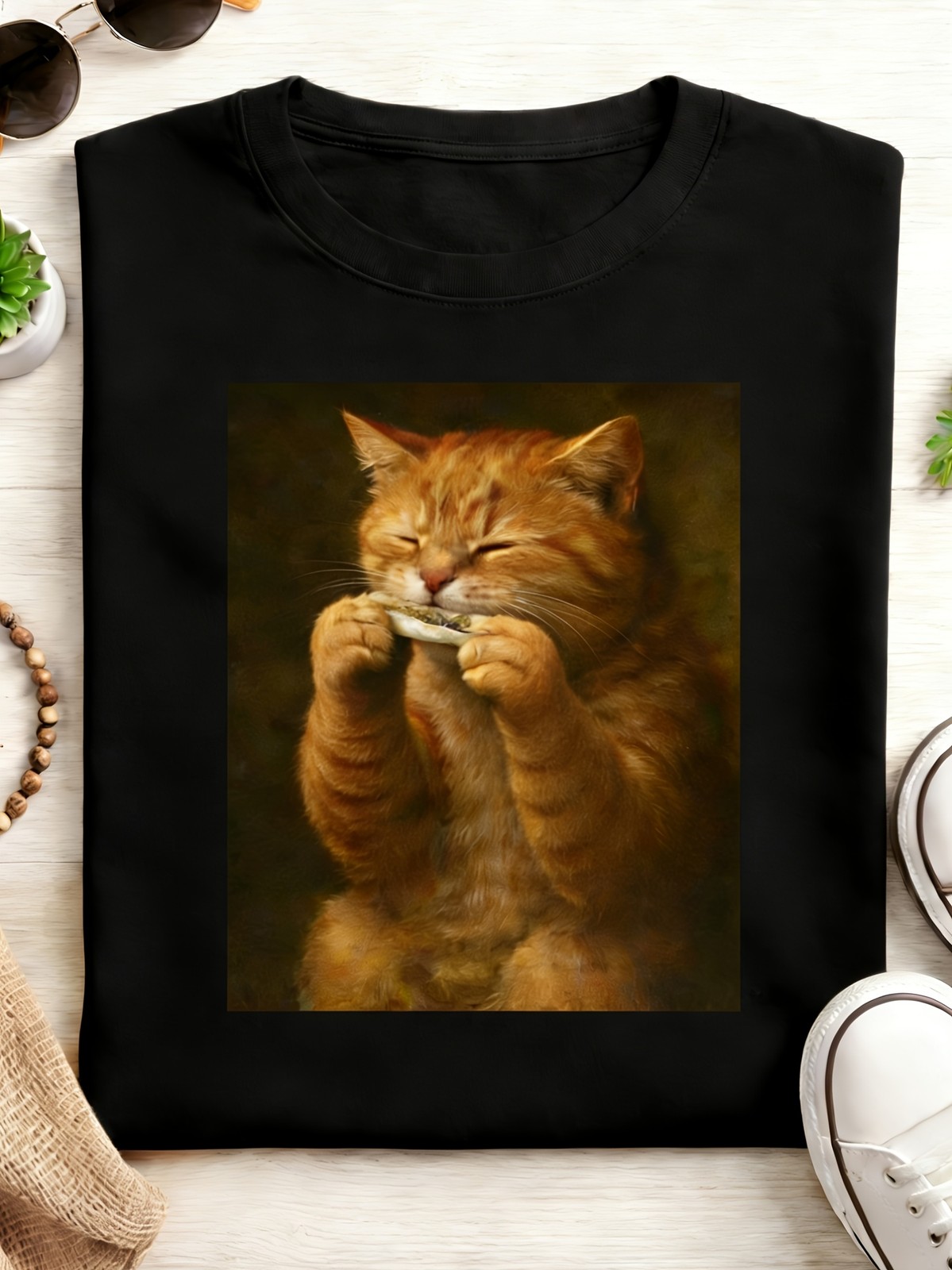 Short-sleeve T-shirt Round Neck Casual Style Regular Tee Tops Printed Shirt ▧ gallery