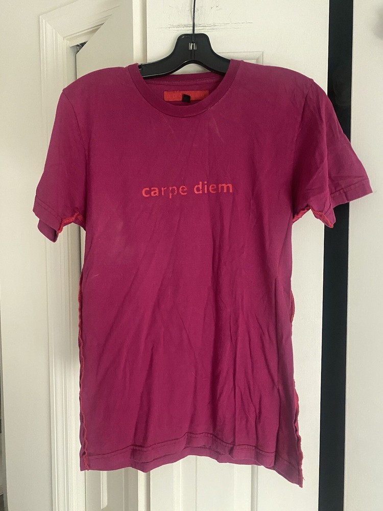 DDC Lab Bergdorf Goodman Raspberry Red Carpe Diem Men’s Tee T Shirt Small USA