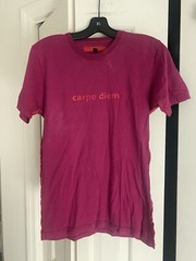 DDC Lab Bergdorf Goodman Raspberry Red Carpe Diem Men’s Tee T Shirt Small USA