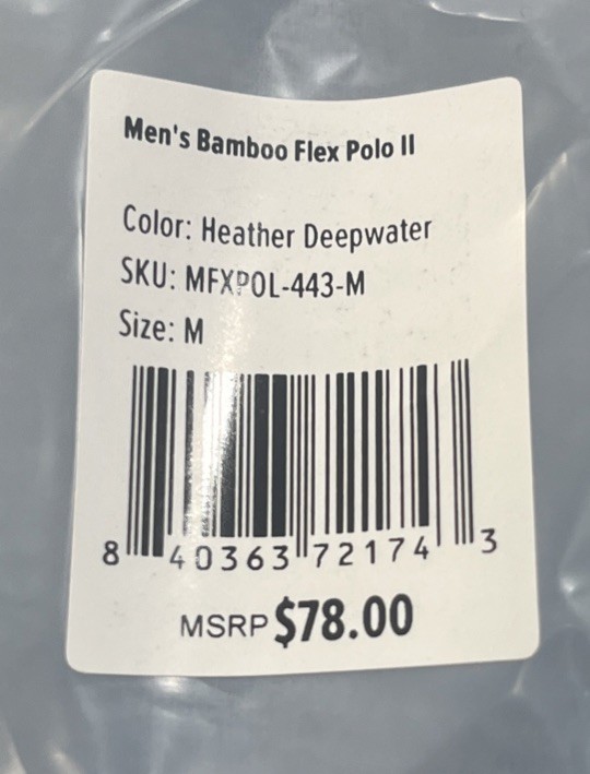 Free Fly Men’s Bamboo Flex Polo || T Shirt (MFXPOL-443-M) Size M Color Blue gallery