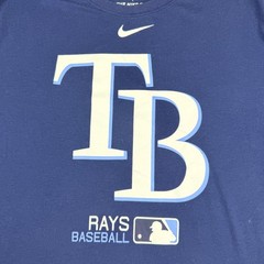 Nike Tampa Bay Rays MLB Authentic Collection Dri-FIT Shirt Men’s Large Navy Blue
