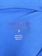 HANG TEN Mens Blue L/S Sun Tee Small Quick Dry UPF 50+ Beach Swim Surf Ocean
