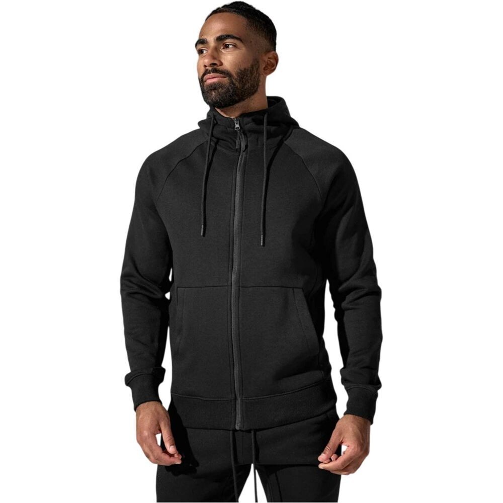 Jordan Craig Fleece Zipper Men’s Hoodie Black 8890H-BLACK
