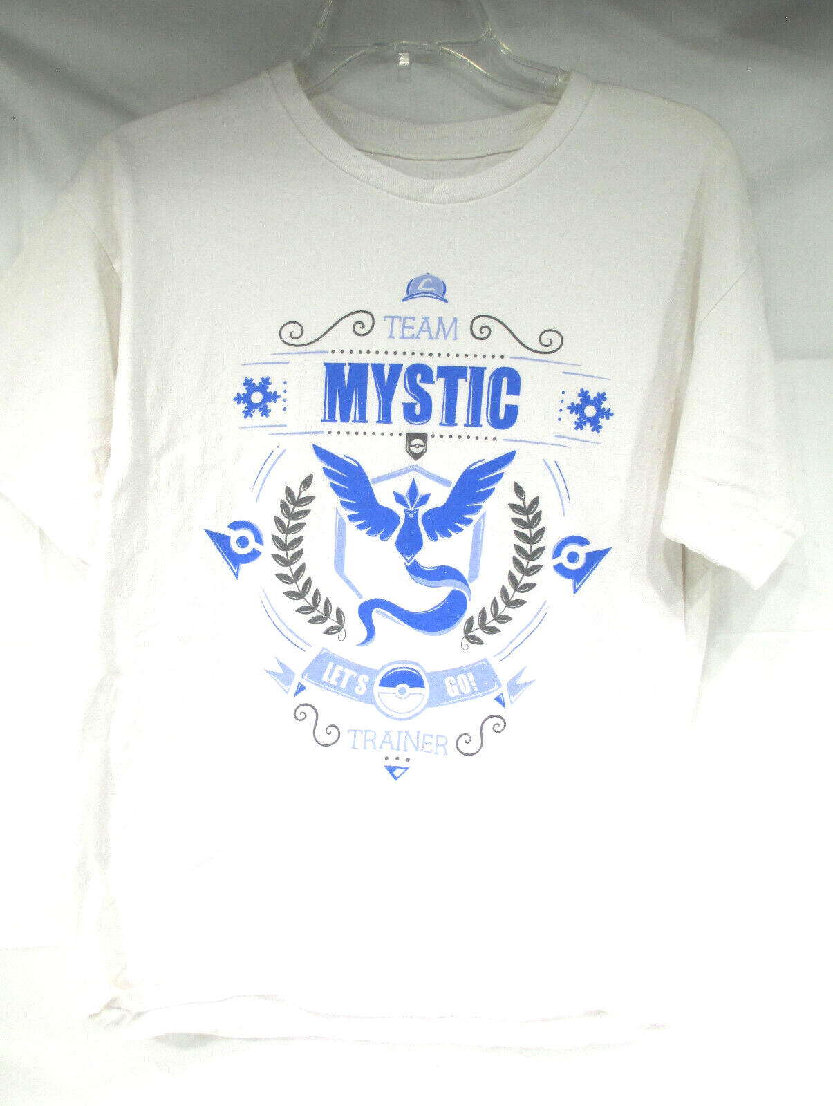TeeFury Pokemon Go Team Mystic Trainer M Men's T-Shirt White Used gallery