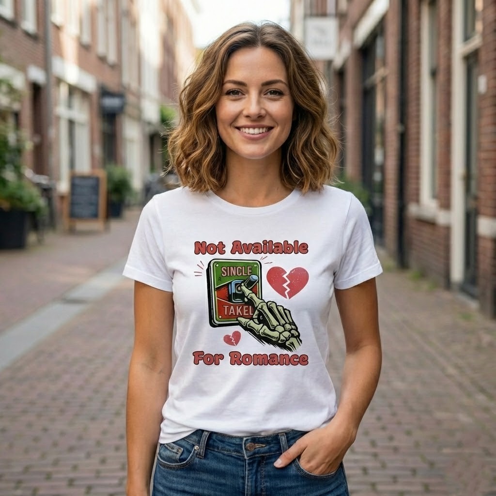 [S-XL] Not Available For Romance TShirt, Anti Love Shirt for Valentine gallery