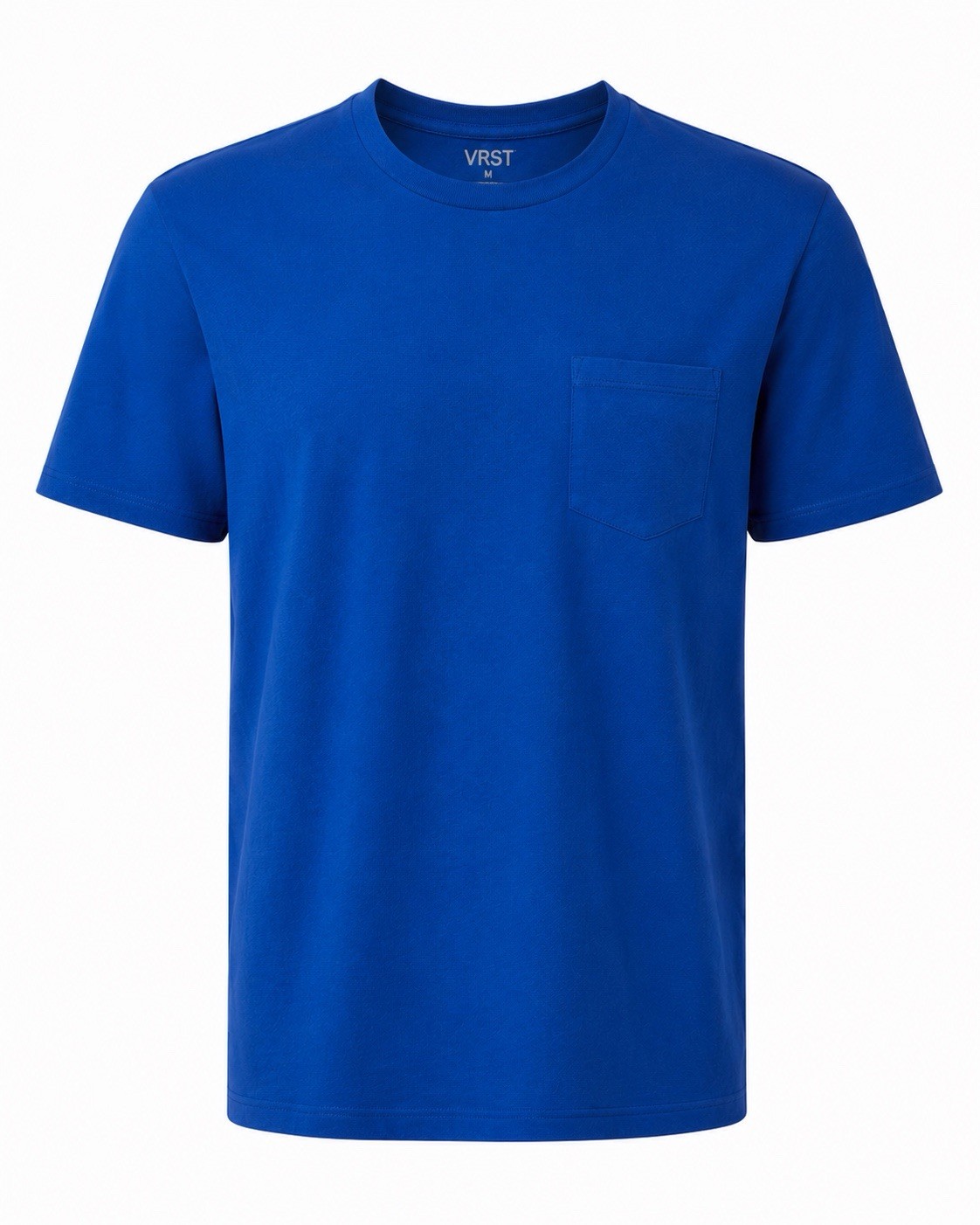NEW VRST Essential Pocket Tee Blue Tide Size S SS Gym Train Athleisure gallery
