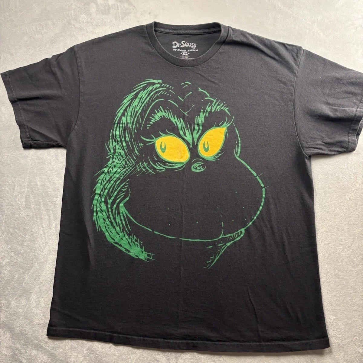 Dr Seuss The Grinch T-Shirt Mens XL Black Hybrid Apparel Christmas Graphic gallery