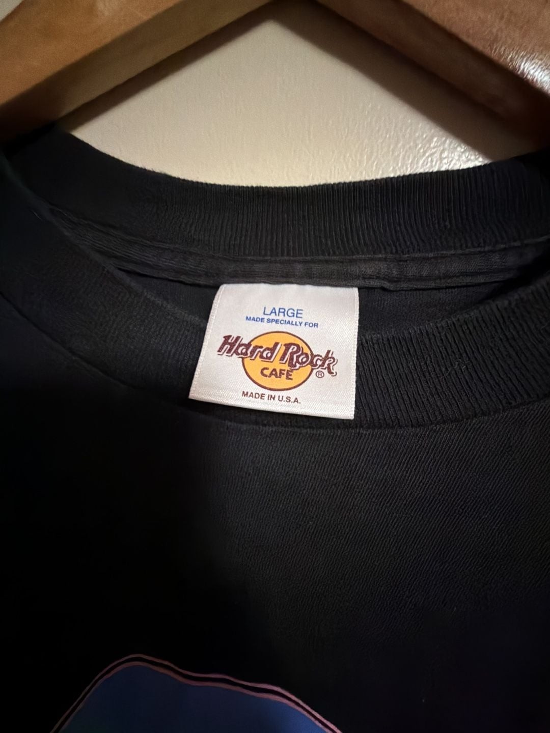 Vintage 90s Hard Rock Cafe Orlando Neon Graphic T-Shirt Single Stitch Made in US gallery
