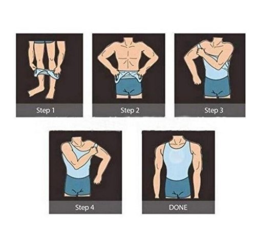 US Men Shaper Vest Full Body Slimming Tummy Underwear Shapewear Beer Belly Shirt gallery