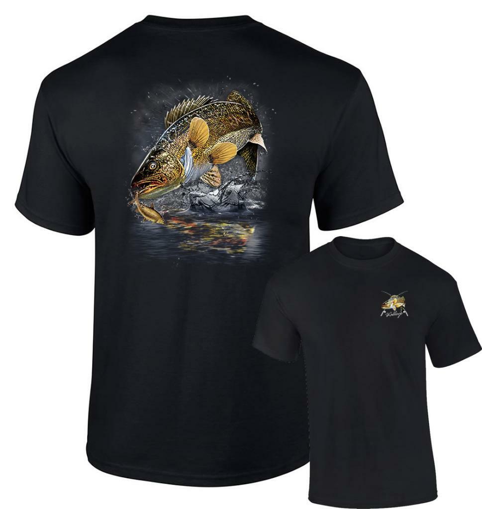 Jumping Walleye T-Shirt Walleye Fishing Lure Tshirt gallery